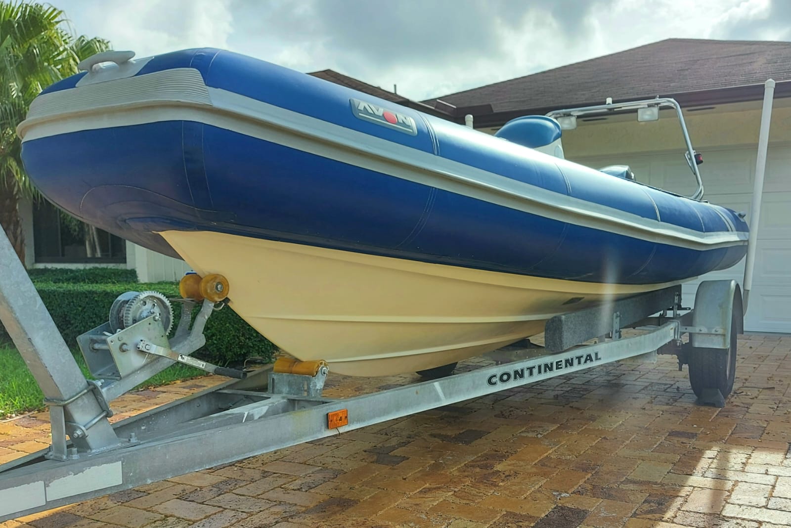 RIB boat after professional repair